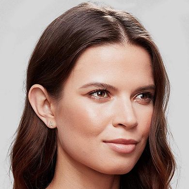 A Letter Stud Earrings