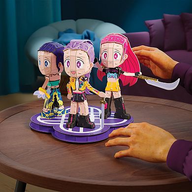 Spin Master 4D Build KPop Demon Hunters Removeable Figure Desk Decor