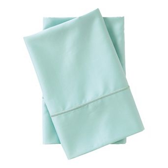 Lands' End Supima Cotton 400 Thread Count Sateen 2 pc Pillowcase Set