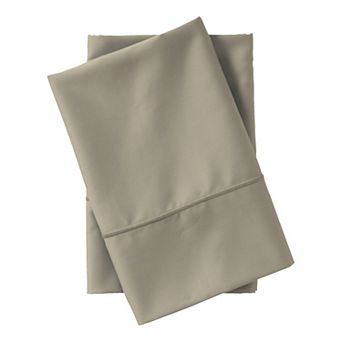 Lands' End Supima Cotton 400 Thread Count Sateen 2 pc Pillowcase Set