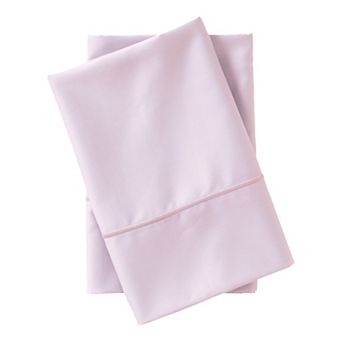 Lands' End Supima Cotton 400 Thread Count Sateen 2 pc Pillowcase Set