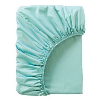 Lands' End 400 Thread Count Premium Supima Cotton No Iron Sateen Fitted Bed Sheet