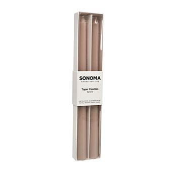 Sonoma Goods For Life® Elegant 2 pc 10-Inch Taper Candles