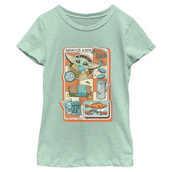 Girls 6-16 Star Wars: The Mandalorian and Grogu Snack Essentials Graphic Tee