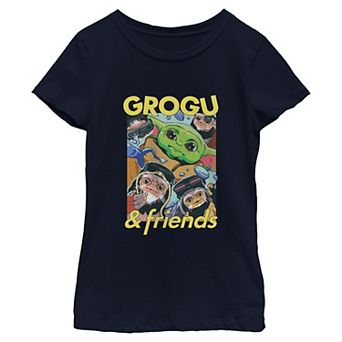 Girls 6-16 Star Wars: The Mandalorian Grogu & Friends Graphic Tee