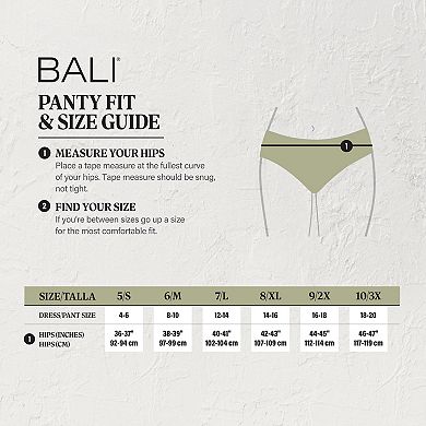 Women's Bali® 3-Pack One Smooth U® Brief Underwear DF3623