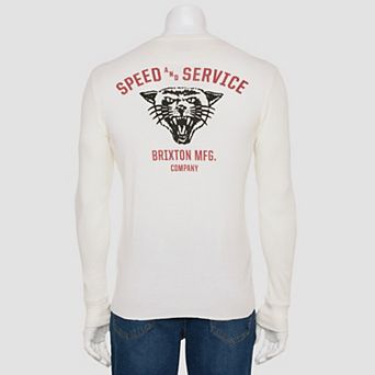 Men's Brixton Waffle Knit Graphic Long Sleeve Tee