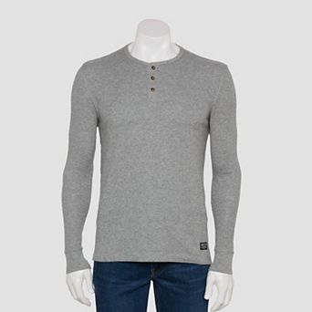 Men's Brixton Stock Waffle Knit Long Sleeve Henley Shirt