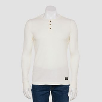 Men's Brixton Stock Waffle Knit Long Sleeve Henley Shirt