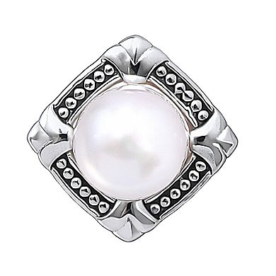 Aleure Precioso Sterling Silver Freshwater Cultured Pearl Posted Earrings