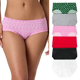 Women's Hanes® Ultimate 5+1 Bonus Pack ComfortSoft® Cotton-Stretch Hipster Panties 41W6CS