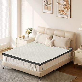 Maxspeed 4 Inch Cooling Gel Memory Foam Sofa Bed Mattress Topper with Washable Cover