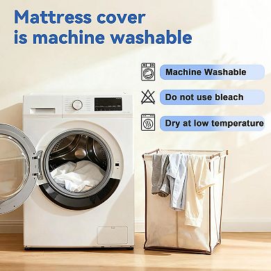 Maxspeed 4 Inch Cooling Gel Memory Foam Sofa Bed Mattress Topper with Washable Cover