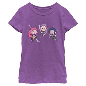 Girls 6-16 K-Pop Demon Hunters Huntrix Cutie Hunters Graphic Tee