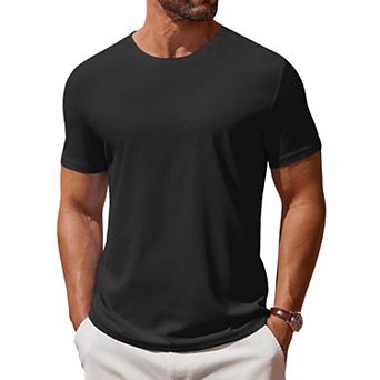 COOFANDY Men' T Shirt Short Sleeve Crew Neck T-Shirt Casual Summer Classic Basic Tee Shirts