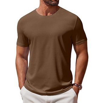 COOFANDY Men' T Shirt Short Sleeve Crew Neck T-Shirt Casual Summer Classic Basic Tee Shirts