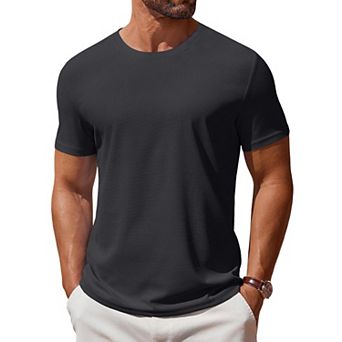 COOFANDY Men' T Shirt Short Sleeve Crew Neck T-Shirt Casual Summer Classic Basic Tee Shirts