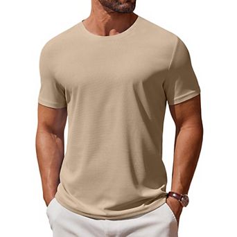 COOFANDY Men' T Shirt Short Sleeve Crew Neck T-Shirt Casual Summer Classic Basic Tee Shirts