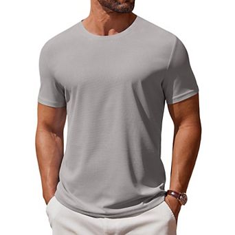 COOFANDY Men' T Shirt Short Sleeve Crew Neck T-Shirt Casual Summer Classic Basic Tee Shirts