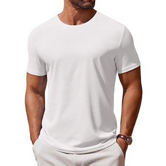 COOFANDY Men' T Shirt Short Sleeve Crew Neck T-Shirt Casual Summer Classic Basic Tee Shirts