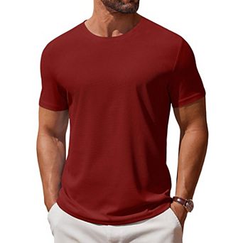 COOFANDY Men' T Shirt Short Sleeve Crew Neck T-Shirt Casual Summer Classic Basic Tee Shirts
