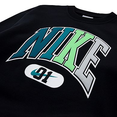 Boys 4-7 Nike Fleece Oversized Crewneck Sweatshirt