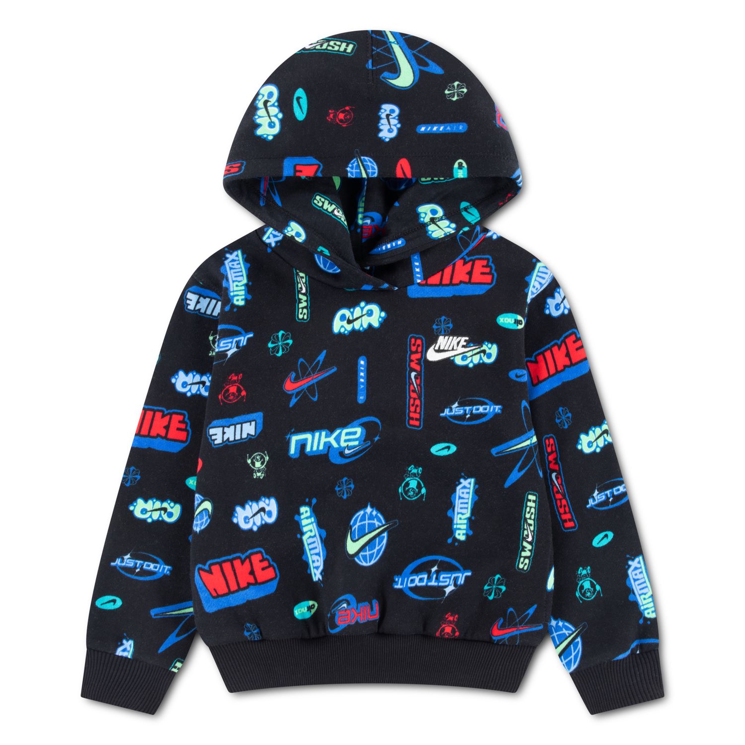Худи Nike Brand Ambassador Printed Graphic Pullover для мальчиков, цвет: Чёрный — фото 1
