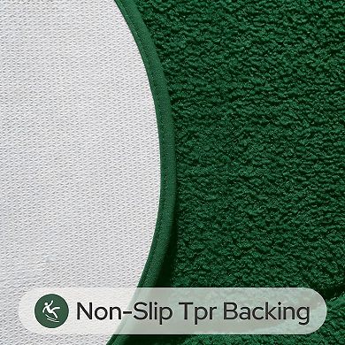 2 Piece Luxury Microfiber Bathroom Rug Set Soft Absorbent Non Slip Machine Washable