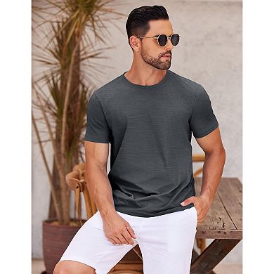 COOFANDY Men' Crew Neck T-Shirts Short Sleeve Casual Summer Basic Tee Shirt