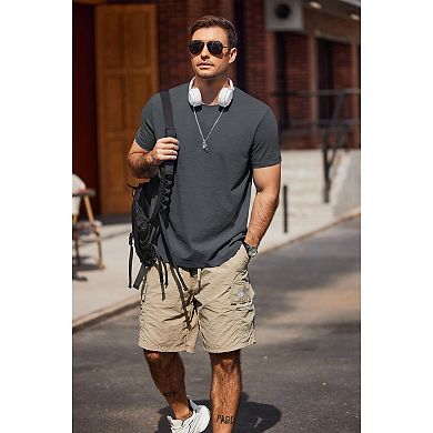 COOFANDY Men' Crew Neck T-Shirts Short Sleeve Casual Summer Basic Tee Shirt