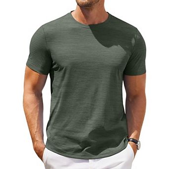 COOFANDY Men' Crew Neck T-Shirts Short Sleeve Casual Summer Basic Tee Shirt