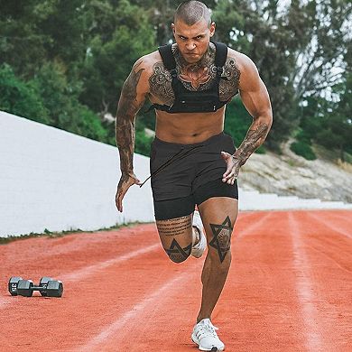 COOFANDY Men' 2 Pack Gym Workout Shorts Quick Dry 2 in 1 Bodybuilding Training Running Athletic