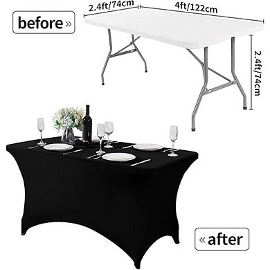 Fitted Stretch Tablecloth, Universal Cover for Events & Parties