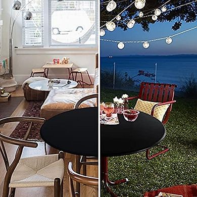 Fitted Round Tablecloth Waterproof Stain-Resistant Stretch Cover