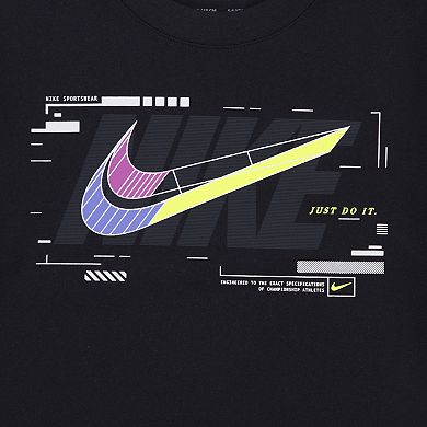 Boys 4-7 Nike Swoosh Blueprint Short Sleeve Graphic Tee