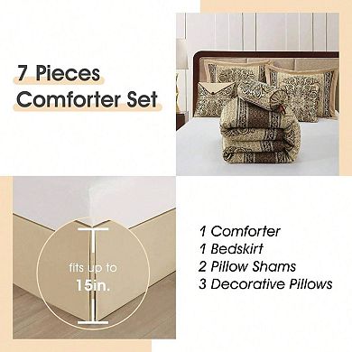 Luxury Bohemian Medallion Comforter Set Decorative Pillows