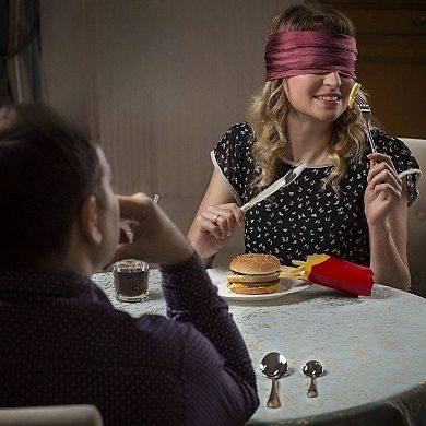 24-Piece Gold-Lotus Flatware Set for 6 Stainless Steel Dining