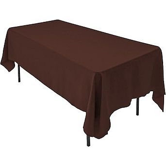 Chocolate Polyester Tablecloth, Wrinkle-Resistant, Flame-Retardant, Durable