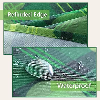 Shamrock Print Tablecloth, Waterproof, Stain-Resistant, Rectangular