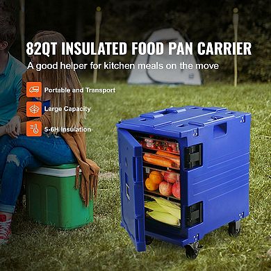 Front-Load Insulated Food Carrier Stackable Hot and Cold Meals with Handles