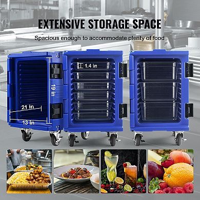 Front-Load Insulated Food Carrier Stackable Hot and Cold Meals with Handles