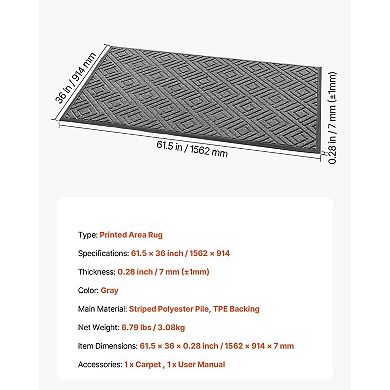 Front Door Mat, Entryway Floor Mat for Indoor Outdoor Use