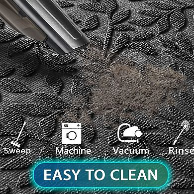 Sturdy Front Door Mat Heavy-Duty Rubber Non-Slip Water-Absorbent