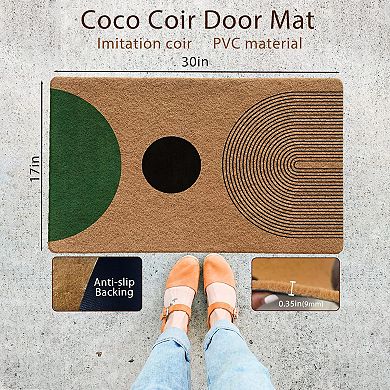 Medieval Modern Bohemian Style Welcome Doormat Indoor Outdoor 17x30