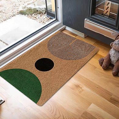 Medieval Modern Bohemian Style Welcome Doormat Indoor Outdoor 17x30