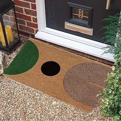 Medieval Modern Bohemian Style Welcome Doormat Indoor Outdoor 17x30