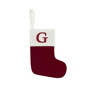 St. Nicholas Square® Mini Christmas Stocking with Initial