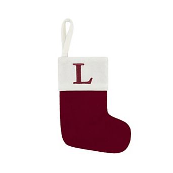 St. Nicholas Square® Mini Christmas Stocking with Initial