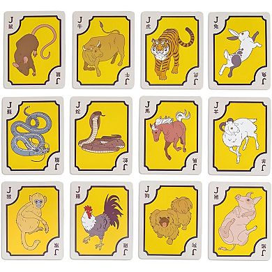 Mahjong Playing Cards Set 156 Card Deck with Western Rules Guide