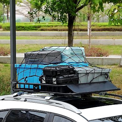 Universal Roof Rack Cargo Basket for Road Trips Camping and Gear